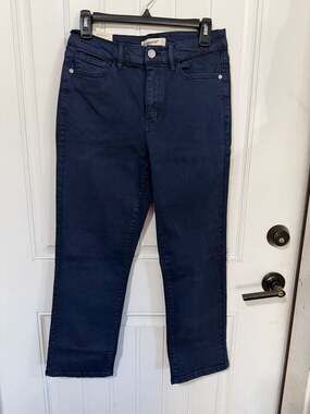 BlankNYC High Rise Straight Leg Pant Blue Size 6/28
